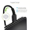 StarTech.com 1 m USB C–Lightning kabelis, MFi sertificēts, spirālveida iPhone lādētāja kabelis, melns, izturīgs TPE apvalks ar aramīda šķiedru, lieljaudas spirālveida Lightning kabelis