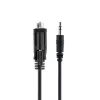 StarTech.com 3 pēdu (1 m) DB9 uz 3,5 mm seriālais kabelis seriālo ierīču konfigurēšanai, RS232 DB9 vīrišķais uz 3,5 mm kabelis, ko izmanto projektoru, digitālo izkārtņu, televizoru kalibrēšanai, izmantojot audio ligzdu
