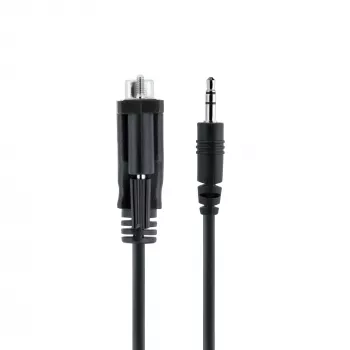 StarTech.com 3 pēdu (1 m) DB9 uz 3,5 mm seriālais kabelis seriālo ierīču konfigurēšanai, RS232 DB9 vīrišķais uz 3,5 mm kabelis, ko izmanto projektoru, digitālo izkārtņu, televizoru kalibrēšanai, izmantojot audio ligzdu