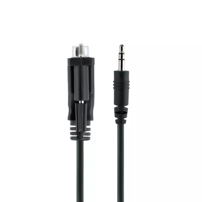 StarTech.com 3 pēdu (1 m) DB9 uz 3,5 mm seriālais kabelis seriālo ierīču konfigurēšanai, RS232 DB9 vīrišķais uz 3,5 mm kabelis, ko izmanto projektoru, digitālo izkārtņu, televizoru kalibrēšanai, izmantojot audio ligzdu