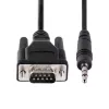 StarTech.com 3 pēdu (1 m) DB9 uz 3,5 mm seriālais kabelis seriālo ierīču konfigurēšanai, RS232 DB9 vīrišķais uz 3,5 mm kabelis, ko izmanto projektoru, digitālo izkārtņu, televizoru kalibrēšanai, izmantojot audio ligzdu