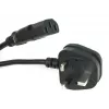 StarTech.com 3 pēdas (1 m) Lielbritānijas datora barošanas kabelis, BS 1363 uz C13, 18AWG, 10A 250V, maiņstrāvas barošanas vada nomaiņa, tējkannas vads / Lielbritānijas barošanas vads, datora barošanas bloka kabelis, televizora barošanas kabelis