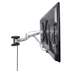 StarTech.com VESA TV sienas stiprinājums, regulējams pilnas kustības TV sienas stiprinājums 23 collu-55 collu displejiem, plāns TV montāžas kronšteins, iztur 30 kg (66 lb), izbīdāms/noliecams/pagriežams TV sienas stiprinājums