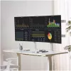 StarTech.com sešu monitoru galda statīvs ar šķērssiju, līdz 32 collu datoru ekrāniem, maks. 17,6 mārciņas (8 kg) katrs, dubultā kolonna, C-skava/cauruma montāža, regulējams augstums