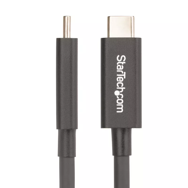 StarTech.com 6 pēdas (2 m) aktīvais Thunderbolt 4 kabelis, 40 Gbps, 100 W jaudas piegāde, 4K/8K video, Intel sertificēts Thunderbolt kabelis — saderīgs ar USB4/Thunderbolt 4/ USB 3.2/ USB Type-C/DisplayPort/Thunderbolt 3