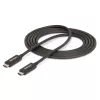 StarTech.com 6 pēdas (2 m) aktīvais Thunderbolt 4 kabelis, 40 Gbps, 100 W jaudas piegāde, 4K/8K video, Intel sertificēts Thunderbolt kabelis — saderīgs ar USB4/Thunderbolt 4/ USB 3.2/ USB Type-C/DisplayPort/Thunderbolt 3