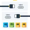StarTech.com 6 pēdas (2 m) aktīvais Thunderbolt 4 kabelis, 40 Gbps, 100 W jaudas piegāde, 4K/8K video, Intel sertificēts Thunderbolt kabelis — saderīgs ar USB4/Thunderbolt 4/ USB 3.2/ USB Type-C/DisplayPort/Thunderbolt 3