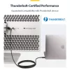 StarTech.com 6 pēdas (2 m) aktīvais Thunderbolt 4 kabelis, 40 Gbps, 100 W jaudas piegāde, 4K/8K video, Intel sertificēts Thunderbolt kabelis — saderīgs ar USB4/Thunderbolt 4/ USB 3.2/ USB Type-C/DisplayPort/Thunderbolt 3