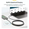 StarTech.com 6 pēdas (2 m) aktīvais Thunderbolt 4 kabelis, 40 Gbps, 100 W jaudas piegāde, 4K/8K video, Intel sertificēts Thunderbolt kabelis — saderīgs ar USB4/Thunderbolt 4/ USB 3.2/ USB Type-C/DisplayPort/Thunderbolt 3