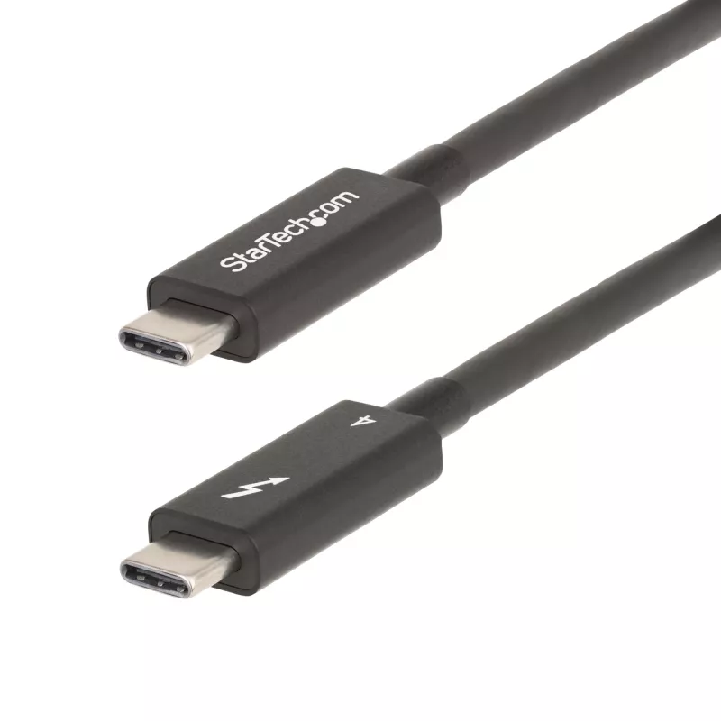 StarTech.com 6 pēdas (2 m) aktīvais Thunderbolt 4 kabelis, 40 Gbps, 100 W jaudas piegāde, 4K/8K video, Intel sertificēts Thunderbolt kabelis — saderīgs ar USB4/Thunderbolt 4/ USB 3.2/ USB Type-C/DisplayPort/Thunderbolt 3