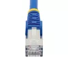 StarTech.com 1m CAT6a Ethernet kabelis - zils - ar zemu dūmu daudzumu, bez halogēna (LSZH) - 10GbE 500MHz 100W PoE++ aizķeršanās novēršanas RJ-45 ar spriegojuma samazināšanas elementiem S/FTP tīkla ielāpu vads