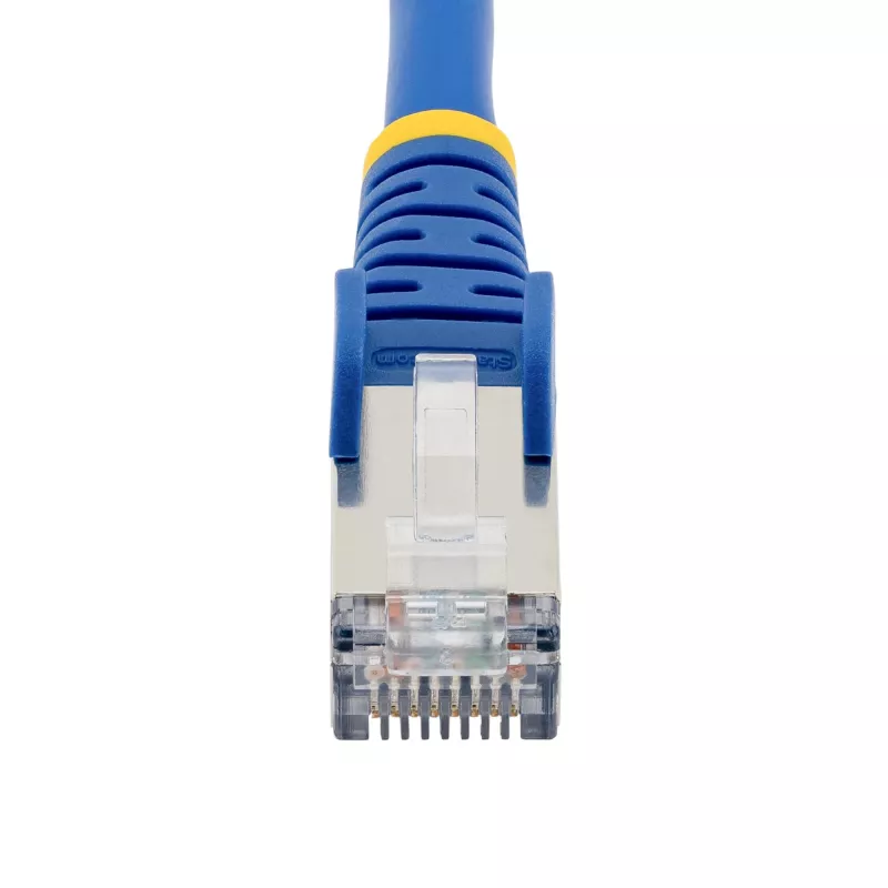 StarTech.com 5m CAT6a Ethernet kabelis - zils - zemu dūmu bezhalogēna (LSZH) - 10GbE 500MHz 100W PoE++ aizķeršanās novēršanas RJ-45 ar spriedzes samazinājumiem S/FTP tīkla savienojuma vads