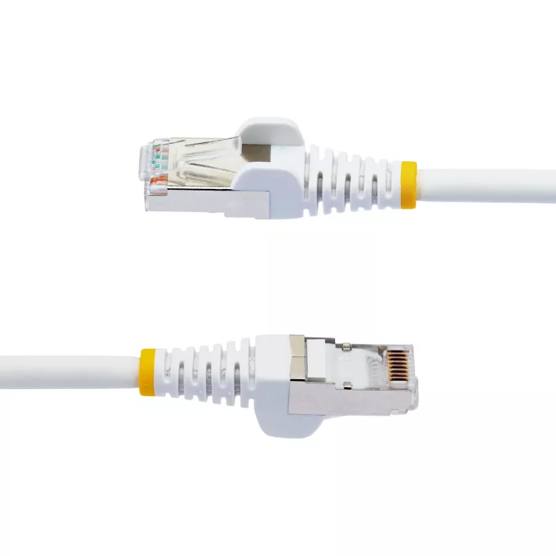 StarTech.com 3m CAT6a Ethernet kabelis - Balts - Zema dūmu līmeņa bezhalogēna (LSZH) - 10GbE 500MHz 100W PoE++ noķeršanās novēršanas RJ-45 ar spriegojuma samazinātājiem S/FTP tīkla savienojuma vads