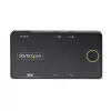 StarTech.com 2 portu USB-C KVM slēdzis, viens 4K 60 Hz HDMI monitors, divi 100 W jaudas padeves caurlaides porti, barošana no kopnes, saderīgs ar USB Type-C/USB4/Thunderbolt 3/4 – mazs formas faktors