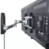 StarTech.com Regulējams TV sienas stiprinājums, VESA sienas stiprinājums, Piemērots 26 līdz 65 collu/99lb/Plakaniem/Izliektiem televizoriem, Ievelkams zema profila sienas stiprinājuma kronšteins, Regulējams stūra TV sienas stiprinājums