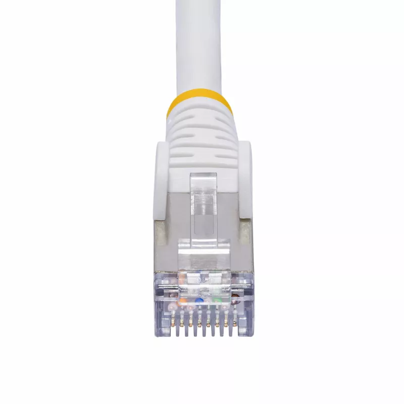 StarTech.com 12m balta CAT8 Ethernet kabelis, Snagless RJ45, 25G/40G, 2000MHz, 100W PoE++, S/FTP, 26AWG Pure Bare Copper Wire, LSZH, Shielded tīkls Patch Cord w/Strain Reliefs, Individually Tested