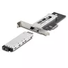 StarTech.com M.2 NVMe SSD uz PCIe x4 mobilais nodalījums/aizmugures plate ar noņemamu paliktni PCI Express paplašināšanas slotam, bezinstrumentu uzstādīšana, PCIe 4.0/3.0 karstās nomaiņas diskdzinis, atslēgas bloķētājs – 2 atslēgas iekļautas