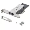 StarTech.com M.2 NVMe SSD uz PCIe x4 mobilais nodalījums/aizmugures plate ar noņemamu paliktni PCI Express paplašināšanas slotam, bezinstrumentu uzstādīšana, PCIe 4.0/3.0 karstās nomaiņas diskdzinis, atslēgas bloķētājs – 2 atslēgas iekļautas