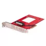 StarTech.com U.3 uz PCIe adaptera karte, PCIe 4.0 x4 adapteris 2,5 collu U.3 NVMe SSD diskiem, SFF-TA-1001 PCI Express paplašinājuma karte galddatoriem/serveriem, atbilst TAA – neatkarīga no OS