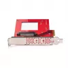 StarTech.com U.3 uz PCIe adaptera karte, PCIe 4.0 x4 adapteris 2,5 collu U.3 NVMe SSD diskiem, SFF-TA-1001 PCI Express paplašinājuma karte galddatoriem/serveriem, atbilst TAA – neatkarīga no OS