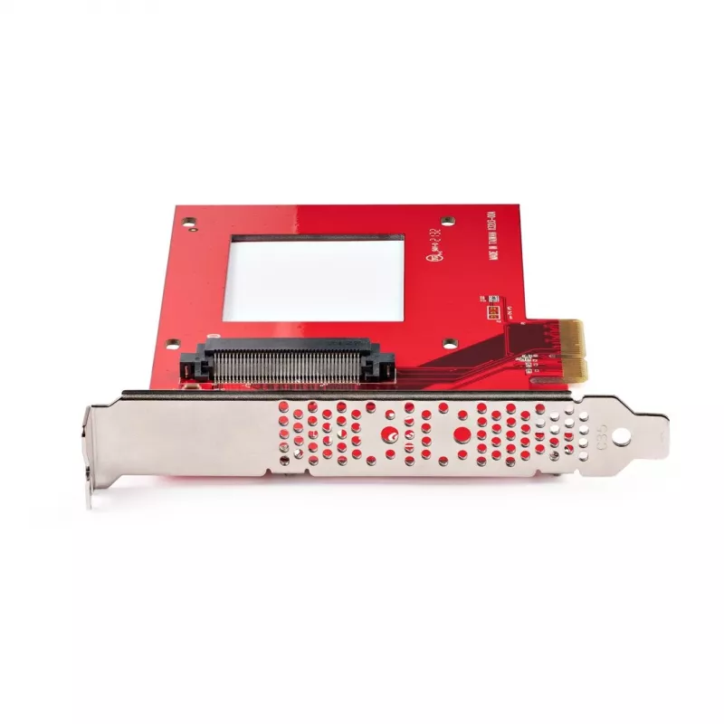 StarTech.com U.3 uz PCIe adaptera karte, PCIe 4.0 x4 adapteris 2,5 collu U.3 NVMe SSD diskiem, SFF-TA-1001 PCI Express paplašinājuma karte galddatoriem/serveriem, atbilst TAA – neatkarīga no OS