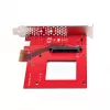 StarTech.com U.3 uz PCIe adaptera karte, PCIe 4.0 x4 adapteris 2,5 collu U.3 NVMe SSD diskiem, SFF-TA-1001 PCI Express paplašinājuma karte galddatoriem/serveriem, atbilst TAA – neatkarīga no OS