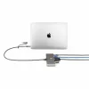 StarTech.com 2 portu USB-C centrmezgls ar Ethernet un RS-232, pievienots USB-C–USB-A adapteris, 100 W PD caurlaide, 2x USB-A 5 Gbps, Gigabit Ethernet, RS232 seriālais (FTDI)