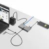 StarTech.com 2 portu USB-C centrmezgls ar Ethernet un RS-232, pievienots USB-C–USB-A adapteris, 100 W PD caurlaide, 2x USB-A 5 Gbps, Gigabit Ethernet, RS232 seriālais (FTDI)