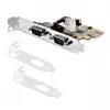 StarTech.com 2-Port PCI Express Serial Interface Card, Dual Port PCIe to RS232 (DB9) Serial Card, 16C1050 UART, Low/Full Profile Brackets, COM Retention, For Windows/Linux