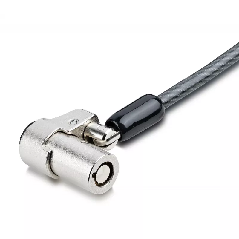 StarTech.com klēpjdatora kabeļa slēdzene, saderīga ar Noble Wedge®; 6 pēdas (2 m), pretzagšanas atslēgas slēdzene, drošības kabelis Dell XPS/Latitude/2-in-1 piezīmjdatoriem, grieznes izturīga tērauda kabeļa slēdzene klēpjdatoram
