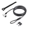 StarTech.com klēpjdatora kabeļa slēdzene, saderīga ar Noble Wedge®; 6 pēdas (2 m), pretzagšanas atslēgas slēdzene, drošības kabelis Dell XPS/Latitude/2-in-1 piezīmjdatoriem, grieznes izturīga tērauda kabeļa slēdzene klēpjdatoram