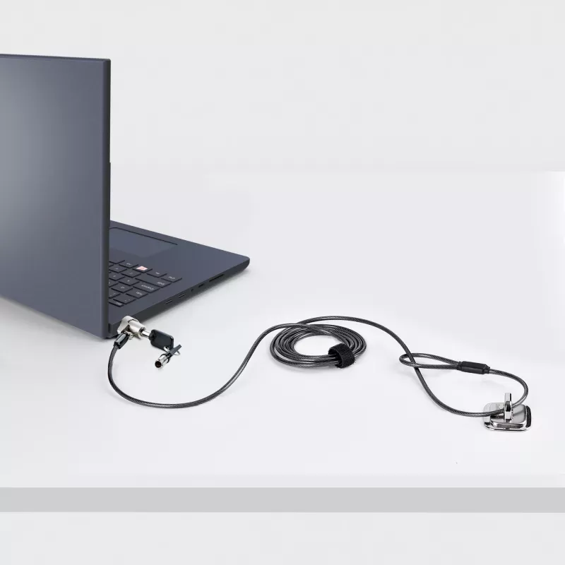 StarTech.com klēpjdatora kabeļa slēdzene, saderīga ar Noble Wedge®; 6 pēdas (2 m), pretzagšanas atslēgas slēdzene, drošības kabelis Dell XPS/Latitude/2-in-1 piezīmjdatoriem, grieznes izturīga tērauda kabeļa slēdzene klēpjdatoram