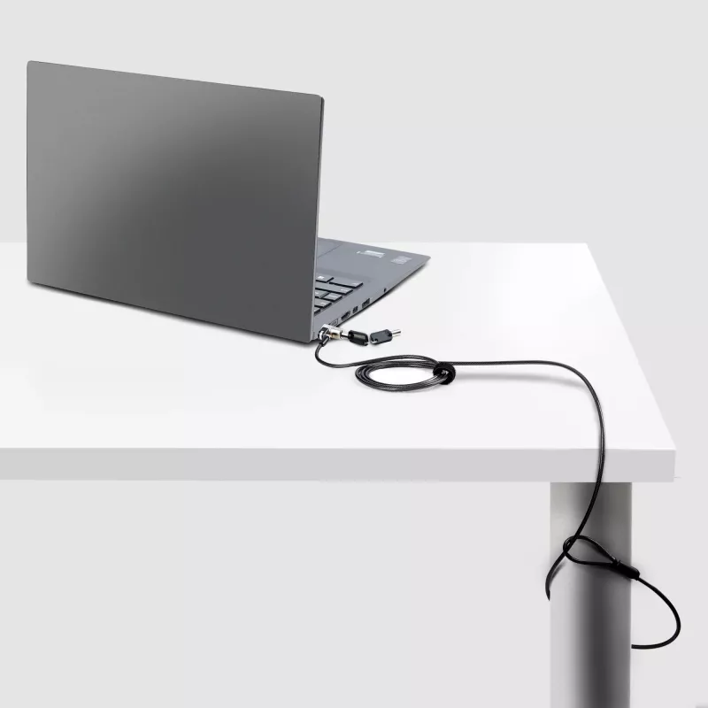 StarTech.com Nano klēpjdatora kabeļa bloķētājs, 6 pēdas (2 m), pretzagšanas bloķētājs ar atslēgu, drošības kabeļu bloķētāji Nano slotu piezīmjdatoriem, piemērots EliteBook/LenovoX1/2-in-1 klēpjdatoriem, griezējinstruments izturīgs, tērauda kabeļa bloķētājs klēpjdatoram