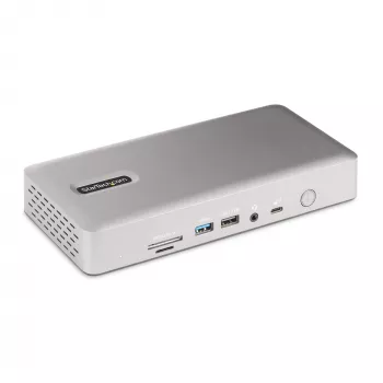 StarTech.com universālā USB4 un Thunderbolt 4 dokstacija, četru displeju atbalsts operētājsistēmā Windows, divu displeju atbalsts MacBook datoriem, HDMI DP dokstacija ar 98 W klēpjdatora uzlādi