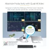 StarTech.com universālā USB4 un Thunderbolt 4 dokstacija, četru displeju atbalsts operētājsistēmā Windows, divu displeju atbalsts MacBook datoriem, HDMI DP dokstacija ar 98 W klēpjdatora uzlādi