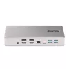 StarTech.com universālā USB4 un Thunderbolt 4 dokstacija, četru displeju atbalsts operētājsistēmā Windows, divu displeju atbalsts MacBook datoriem, HDMI DP dokstacija ar 98 W klēpjdatora uzlādi