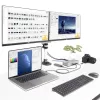 StarTech.com universālā USB4 un Thunderbolt 4 dokstacija, četru displeju atbalsts operētājsistēmā Windows, divu displeju atbalsts MacBook datoriem, HDMI DP dokstacija ar 98 W klēpjdatora uzlādi