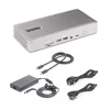 StarTech.com universālā USB4 un Thunderbolt 4 dokstacija, četru displeju atbalsts operētājsistēmā Windows, divu displeju atbalsts MacBook datoriem, HDMI DP dokstacija ar 98 W klēpjdatora uzlādi
