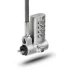 StarTech.com Universāla klēpjdatora bloķētājs 6.6 pēdas (2 m), drošības kabelis piezīmjdatoram, saderīgs ar Noble Wedge®/Nano/K-Slot; bezatslēgas kombinācijas bloķēšanas kabelis, pretzagšanas grieznes izturīgs tērauda kabelis