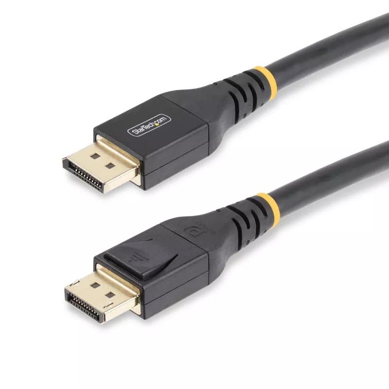 StarTech.com 7,6 m (25 pēdas) Active DisplayPort 1.4 kabelis, DP8K DisplayPort kabelis ar HBR3, HDR10, MST, DSC 1.2, HDCP 2.2, 8K 60 Hz, 4K 120 Hz — DP 1.4 kabelis M/M