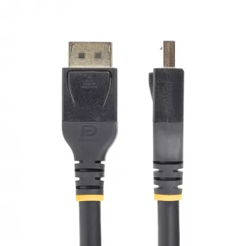 StarTech.com 7,6 m (25 pēdas) Active DisplayPort 1.4 kabelis, DP8K DisplayPort kabelis ar HBR3, HDR10, MST, DSC 1.2, HDCP 2.2, 8K 60 Hz, 4K 120 Hz — DP 1.4 kabelis M/M