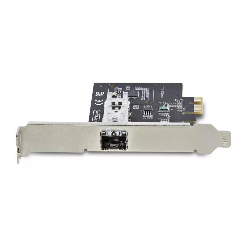 StarTech.com 1 porta GbE SFP tīkla karte, PCIe 2.1 x1, Intel I210-IS, 1 GbE kontrolieris, 1000BASE varš/optiskā šķiedra, viena porta Gigabit Ethernet NIC, galddatoru/serveru aizmugures plates - saderīga ar Windows un Linux