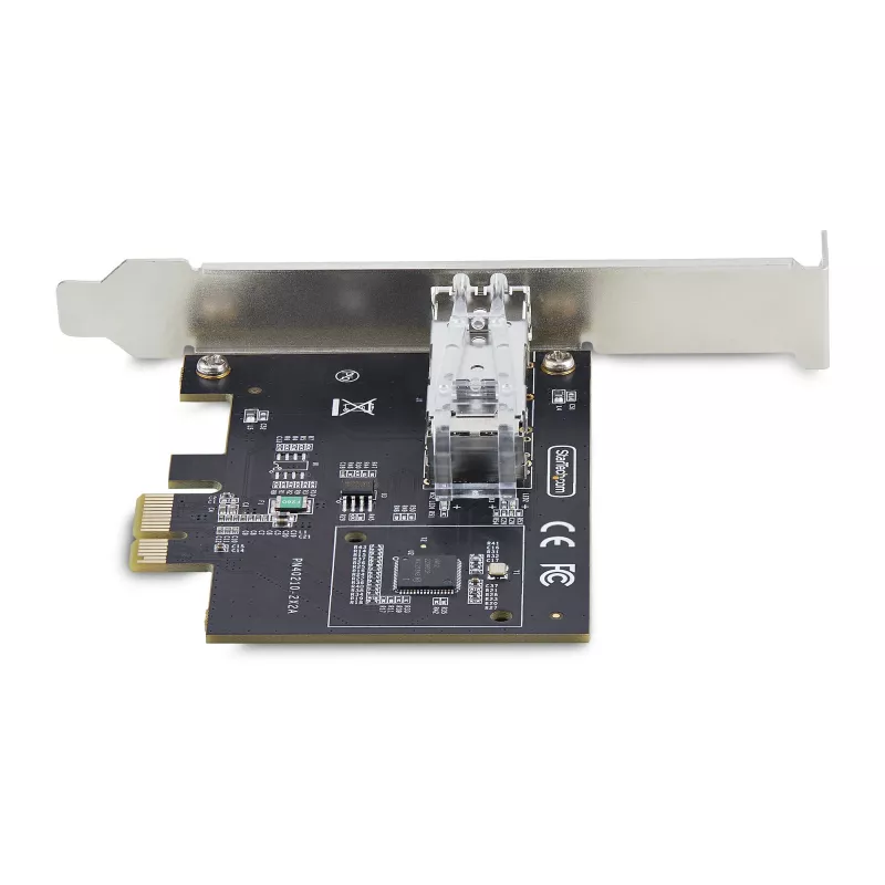 StarTech.com 1 porta GbE SFP tīkla karte, PCIe 2.1 x1, Intel I210-IS, 1 GbE kontrolieris, 1000BASE varš/optiskā šķiedra, viena porta Gigabit Ethernet NIC, galddatoru/serveru aizmugures plates - saderīga ar Windows un Linux