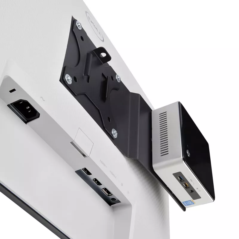 StarTech.com VESA stiprinājuma kronšteins NUC/plāno klientu vai klēpjdatoru dokstacijām, ar VESA 75x75/100x100 saderīga pagarinājuma plāksne Mini PC