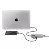 StarTech.com 3 portu USB-C centrmezgls ar 2,5 Gbps Ethernet un 100 W Power Delivery caurlaides portu, USB 3.2 10 Gbps, 2x USB-A/1x USB-C, portatīvs USB Type-C adaptera centrmezgls