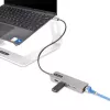 StarTech.com 3 portu USB-C centrmezgls ar 2,5 Gbps Ethernet un 100 W Power Delivery caurlaides portu, USB 3.2 10 Gbps, 2x USB-A/1x USB-C, portatīvs USB Type-C adaptera centrmezgls