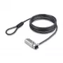 StarTech.com plāns Lock K-Slot saderīga, 5 pēdu (1,5 m) bloķēšanas trosīte, galda pretaizdzīšanas drošība portatīvajam datoram/piezīmjdatoram, pretgriešanas tērauda trosīte, kombinētā slēdzene