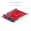 StarTech.com 1M25-U3-M2-ADAPTER interfeisa kartes/adapteris Iekšēja M.2