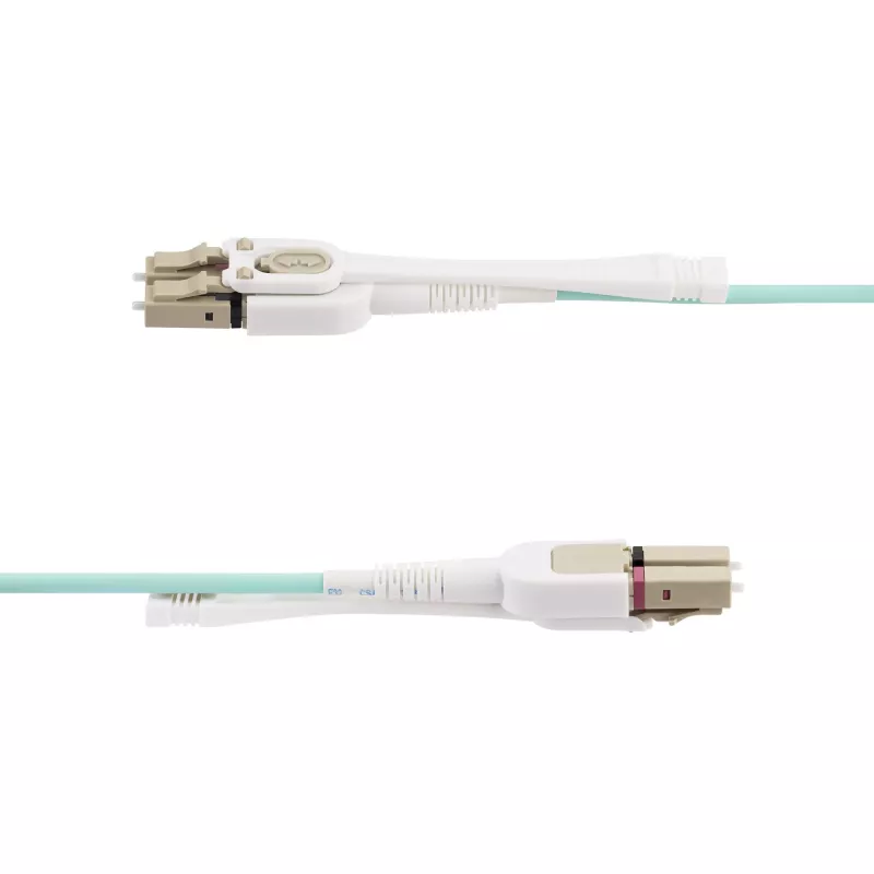 StarTech.com 5 m (16,4 pēdas) LC uz LC (UPC) OM4 daudzmodu optiskās šķiedras kabelis ar push-pull cilnēm, 50/125 µm, 100G, pret locīšanu izturīgs, zemi ievades zudumi – LSZH optiskās šķiedras džempera vads