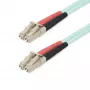 StarTech.com 25m (82ft) LC/UPC–LC/UPC OM4 daudzmodu optiskais šķiedras kabelis, 50/125µm LOMMF/VCSEL zipcord šķiedra, 100G, zems ievades zudums – LSZH optiskā šķiedras džempera vads